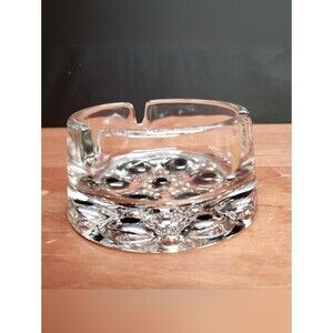 Vintage Round Ashtray or Repurposed Trinket Dish